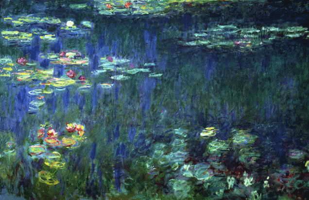 „Seerosenteich-Bild“ vom jungen Maler Claude Monet gemalt